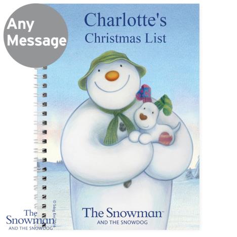 Personalised The Snowman & The Snowdog A5 Notebook Extra Image 1